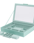 Wolf Sophia Jewellery Box with Window Jade