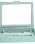 Wolf Sophia Jewellery Box with Window Jade