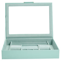 Wolf Sophia Jewellery Box with Window Jade