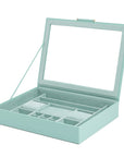 Wolf Sophia Jewellery Box with Window Jade