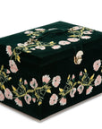 Wolf Zoe Large Jewellery Box Forest Green