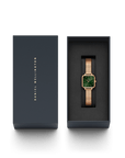 Daniel Wellington Quadro Studio 22x22 Rose Gold & Emerald Watch