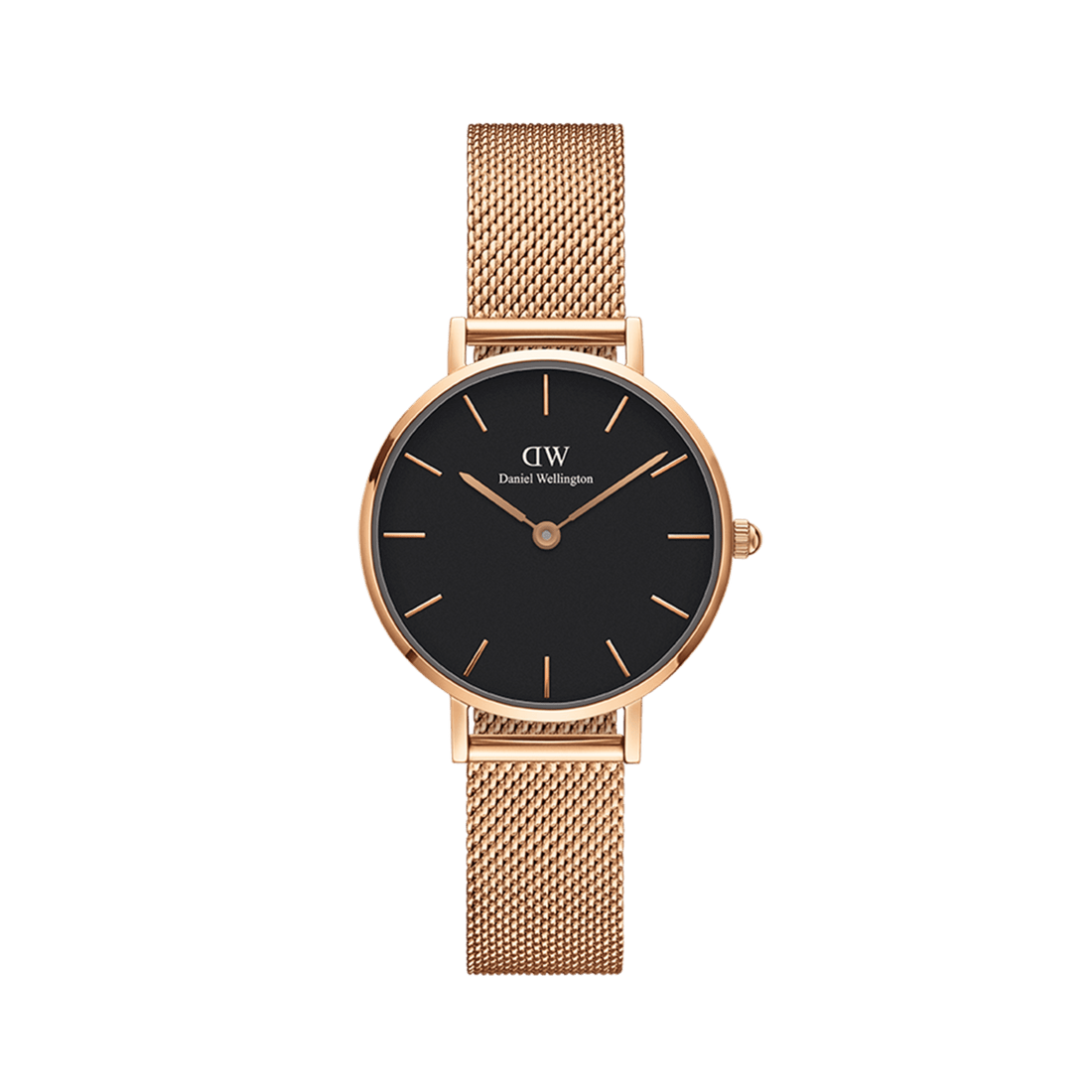 Daniel Wellington Petite 32 Melrose Rose Gold & Black Watch