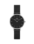 Daniel Wellington Petite 32 Ashfield Silver & Black Watch