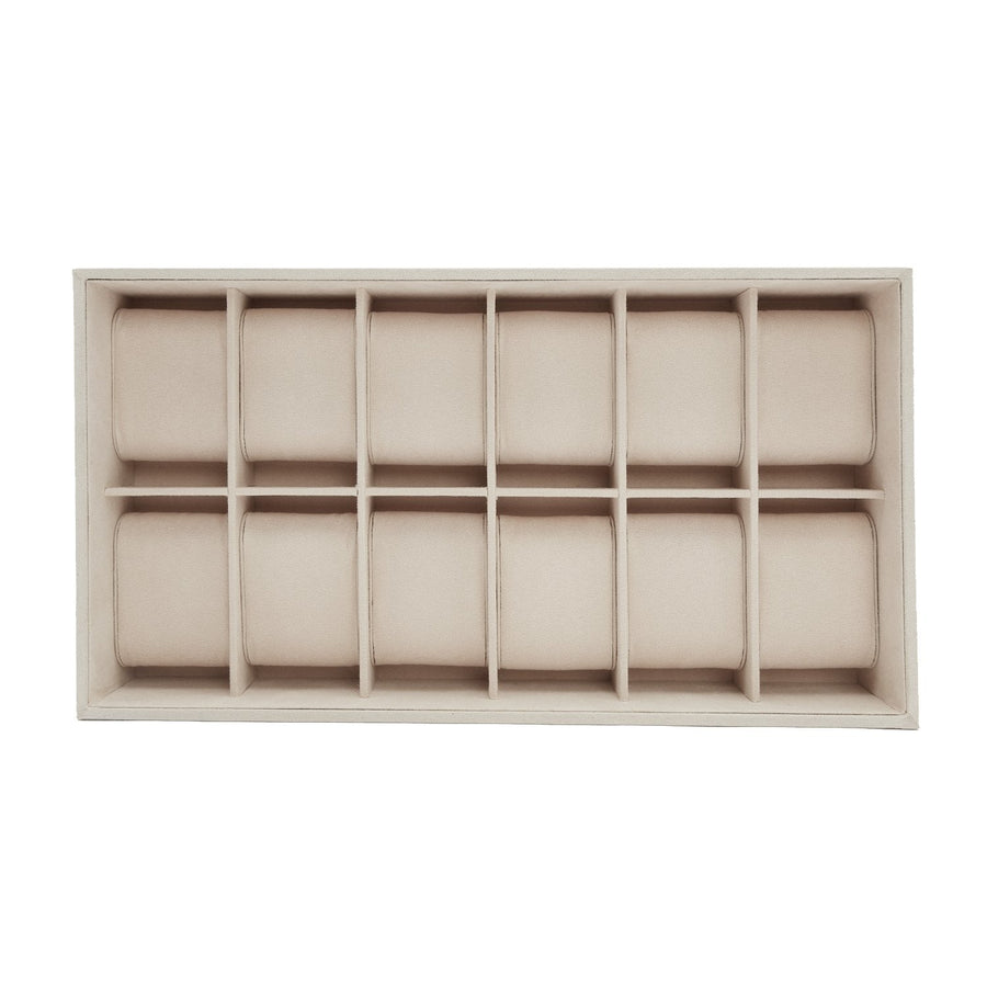 Wolf Vault 12Pc Watch Tray Insert Beige