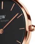 Daniel Wellington Petite 32 Sheffield Rose Gold & Black Watch