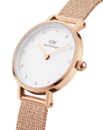 Daniel Wellington Petite 28 Pressed Melrose Lumine Rose Gold & White Watch