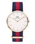 Daniel Wellington Classic 40 Oxford Rose Gold & White Watch