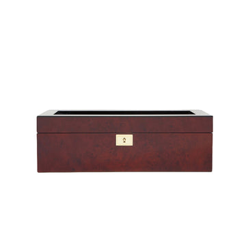 Wolf Savoy 5 Piece Watch Box Burlwood