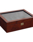 Wolf Savoy 10 Piece Watch Box Burlwood