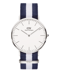 Daniel Wellington Classic 40 Glasgow Silver & White Watch