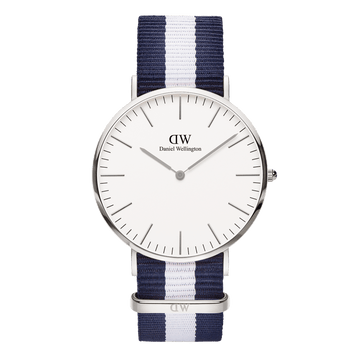 Daniel Wellington Classic 40 Glasgow Silver & White Watch