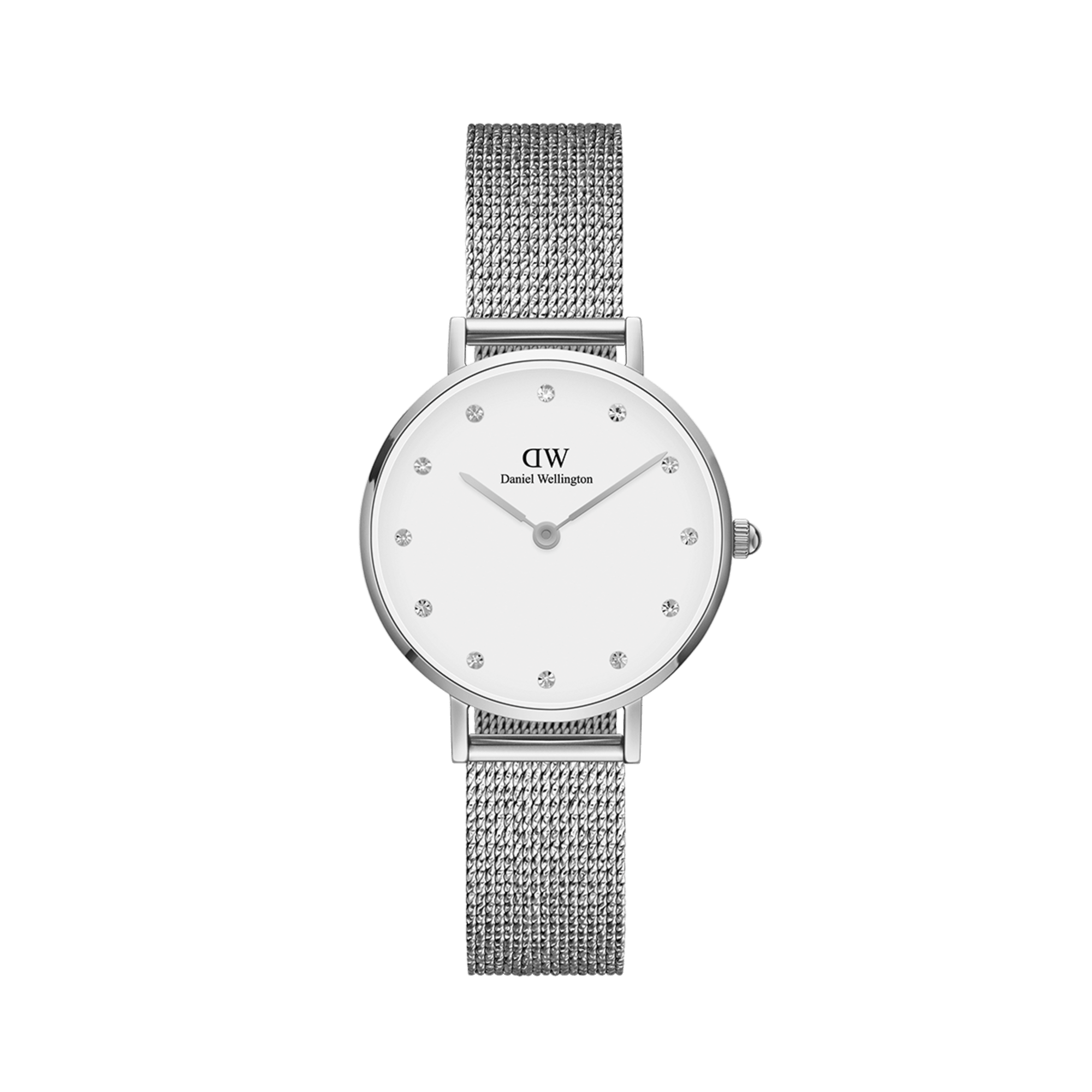 Daniel Wellington Petite 28 Pressed Sterling Lumine Silver &amp; White Watch