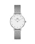 Daniel Wellington Petite 28 Pressed Sterling Lumine Silver & White Watch