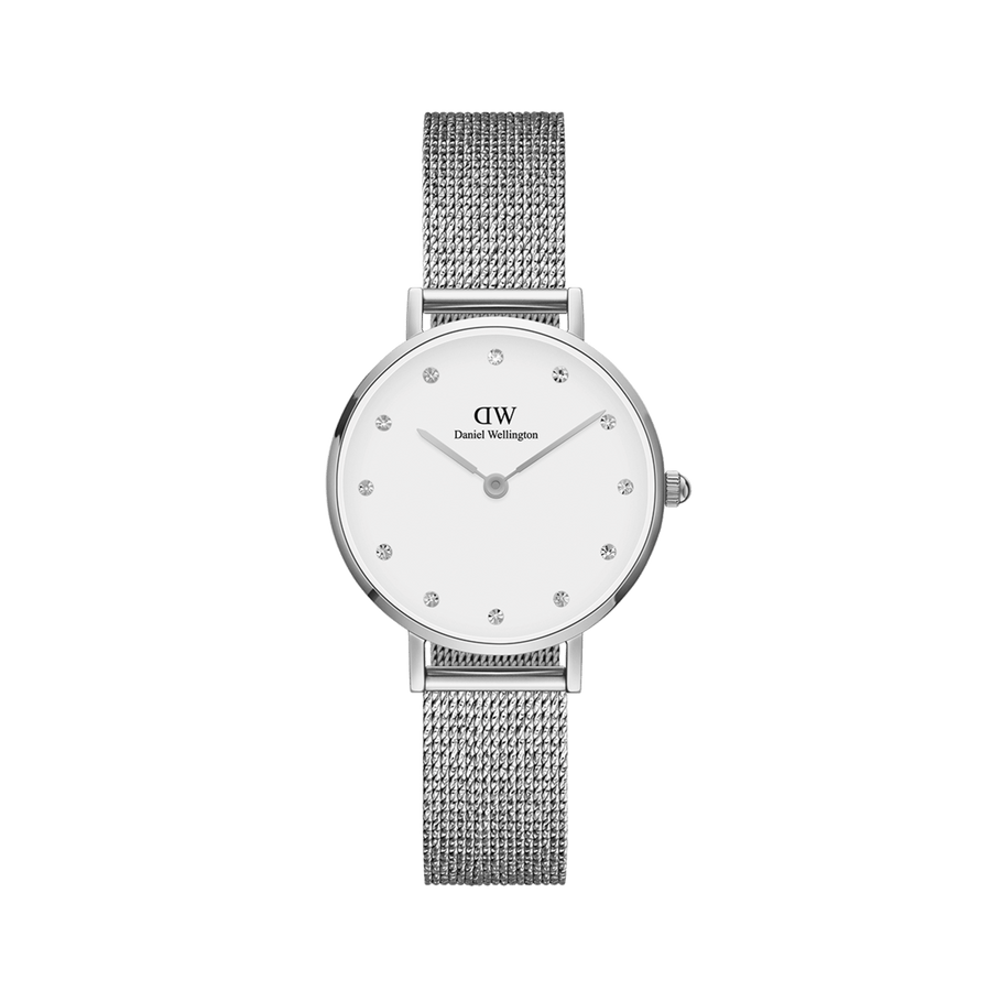 Daniel Wellington Petite 28 Pressed Sterling Lumine Silver & White Watch