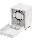 Wolf Memento Mori Single Cub Watch Winder White