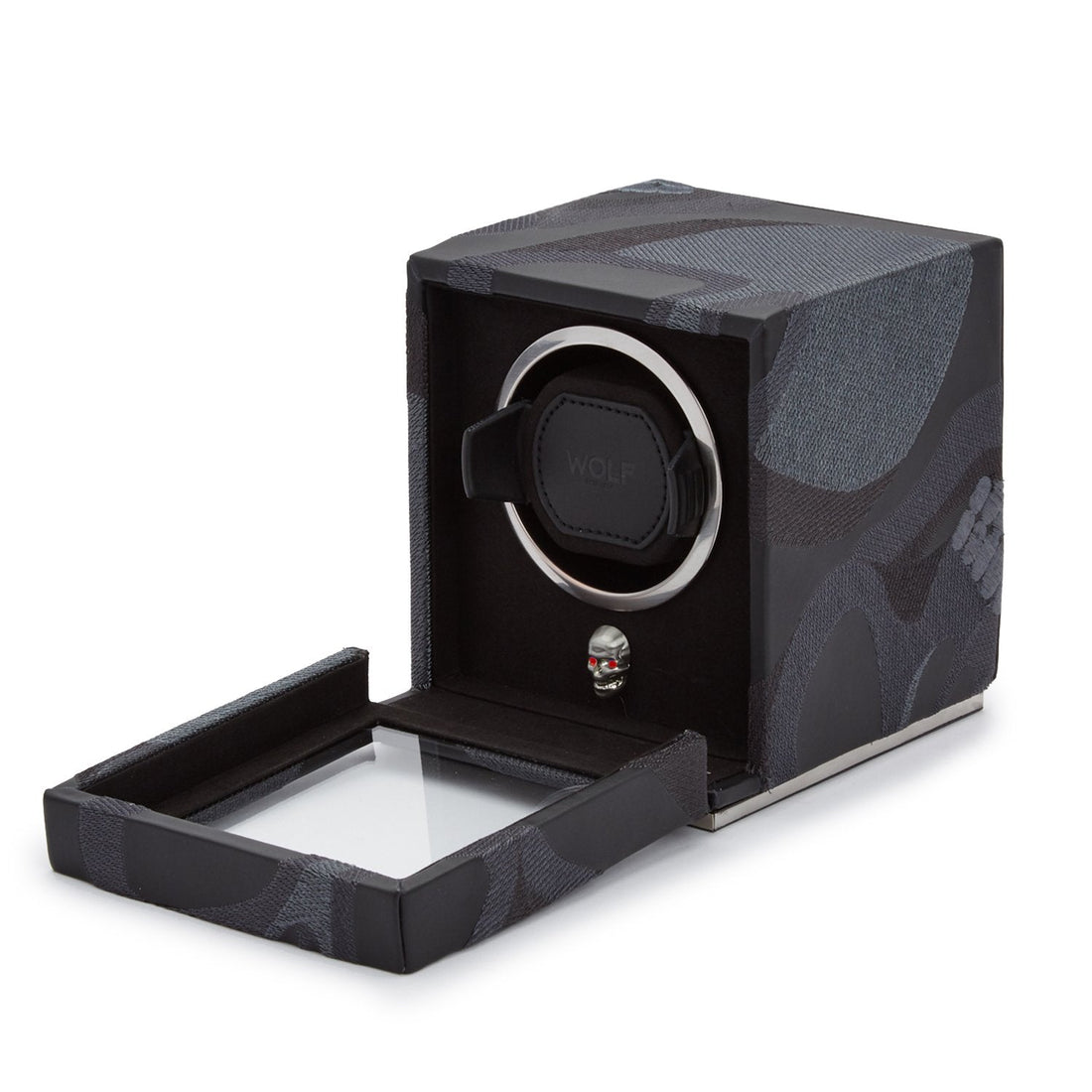 Wolf Memento Mori Cub Watch Winder Black