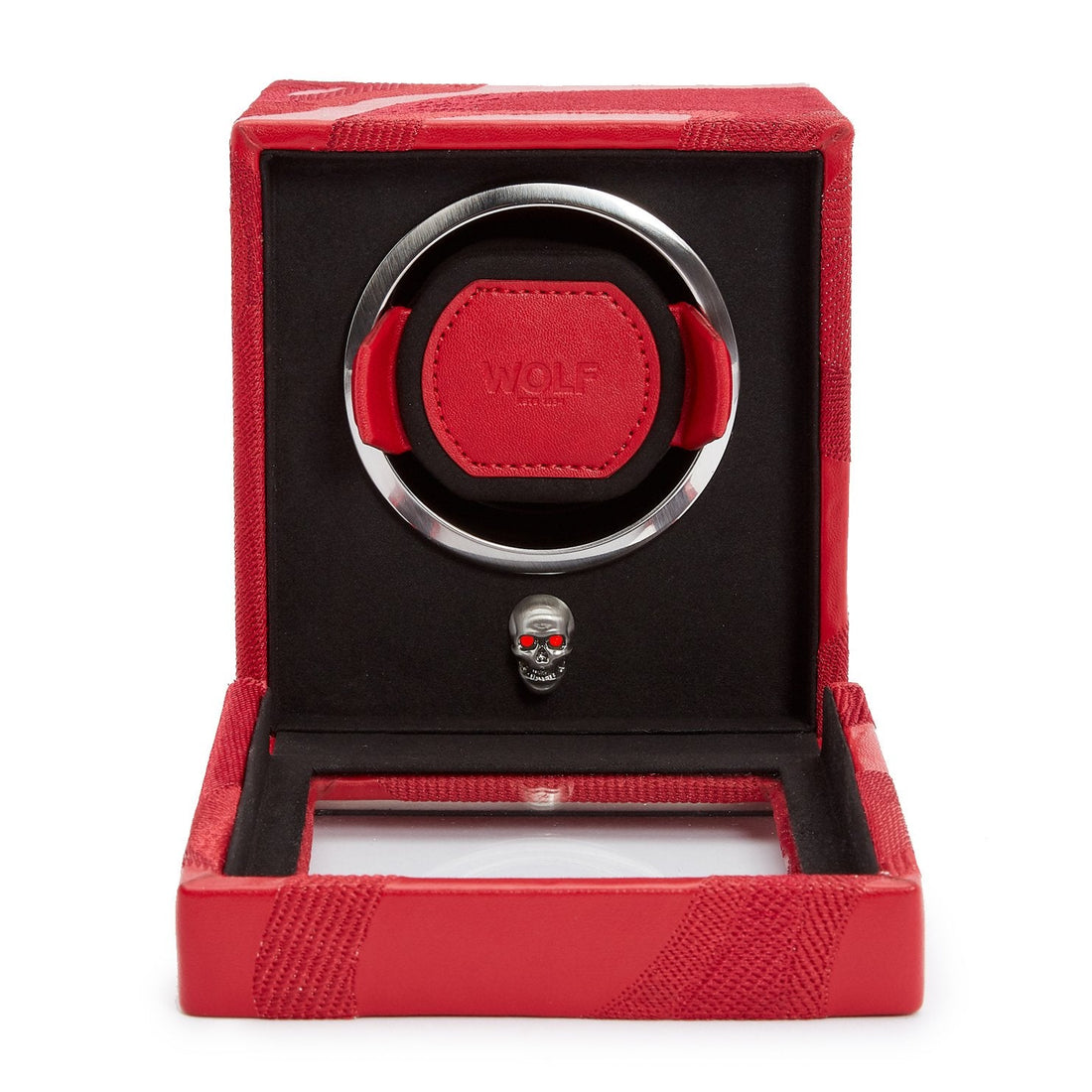 Wolf Memento Mori Cub Watch Winder Red