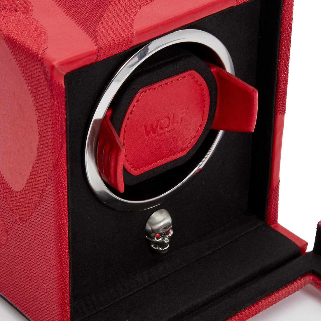 Wolf Memento Mori Cub Watch Winder Red