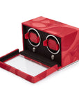 Wolf Memento Mori Double Cub Watch Winder Red