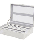 Wolf Memento More 10 Piece Watch Box White