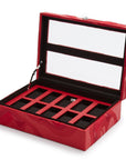 Wolf Memento Mori 10Pc Watch Box Red