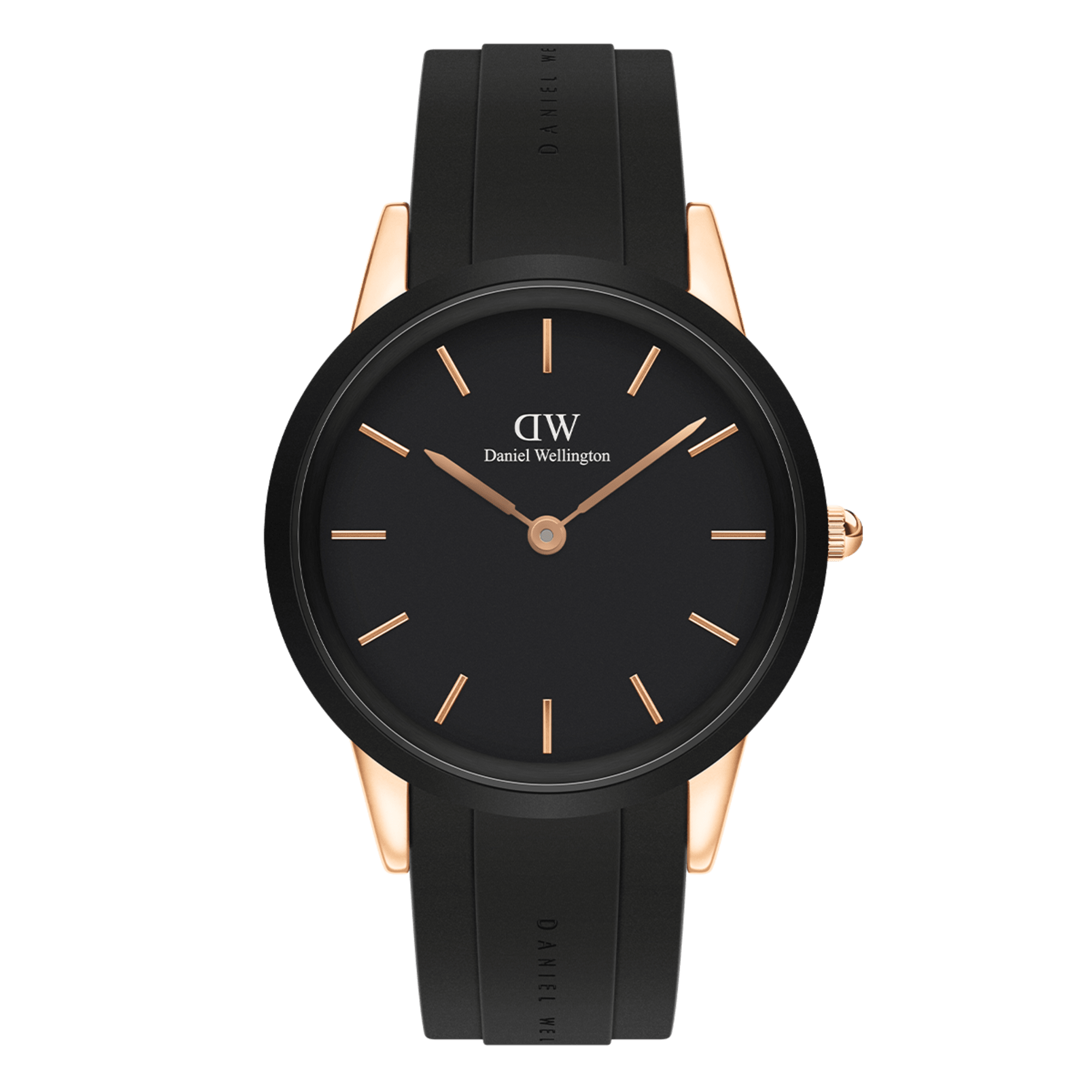 Daniel Wellington Iconic Motion 40 Rose Gold &amp; Black Watch