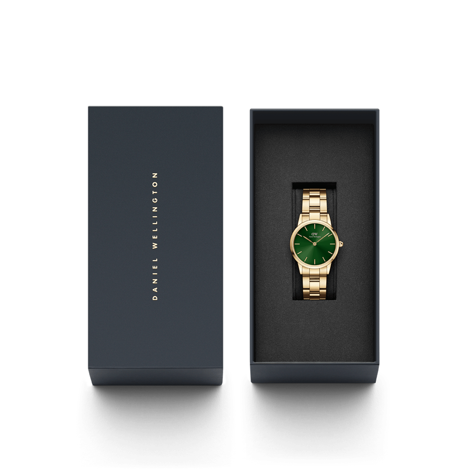 Daniel Wellington Iconic Link Emerald 36 Gold &amp; Green Watch