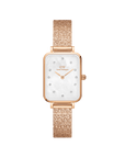 Daniel Wellington Quadro 20x26 Lumine Rose Gold Mother of Pearl White Watch