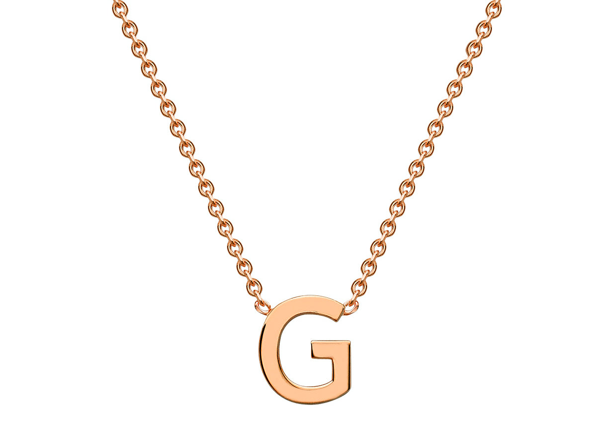 9CT PETITE INITIAL NECKLACE