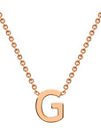 9CT PETITE INITIAL NECKLACE