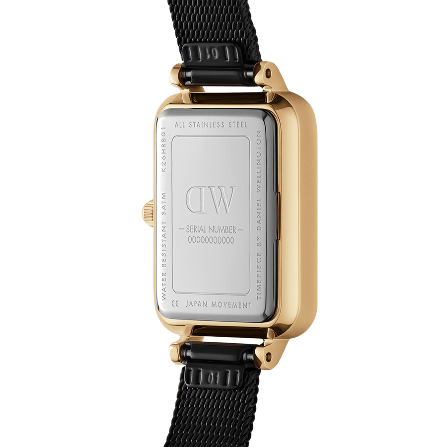 Daniel Wellington Quadro 20X26 Pressed Ashfield Gold & White Watch