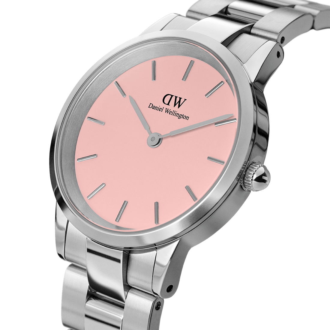 Daniel Wellington Iconic Link 28 Silver & Blush Watch