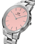 Daniel Wellington Iconic Link 28 Silver & Blush Watch