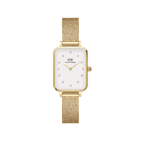 Daniel Wellington Quadro 20X26 Pressed Evergold Lumine Gold & White Watch