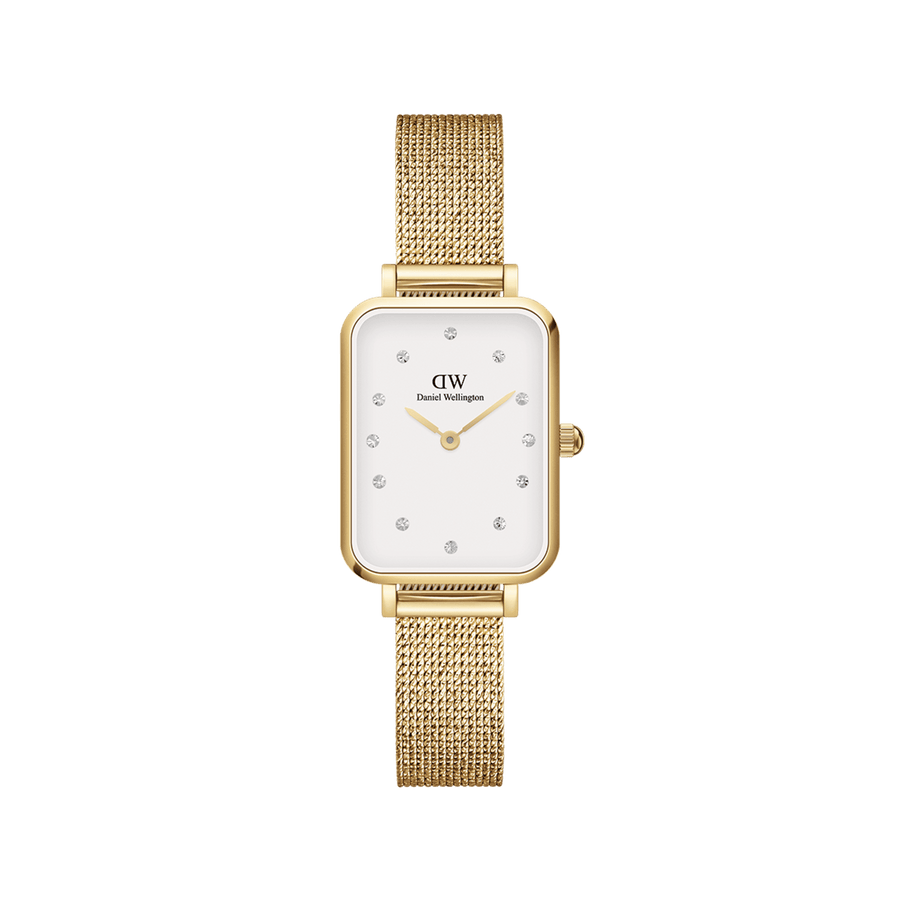 Daniel Wellington Quadro 20X26 Pressed Evergold Lumine Gold & White Watch