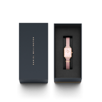 Daniel Wellington Quadro 20X26 Coral Rose Gold Mother of Pearl Watch