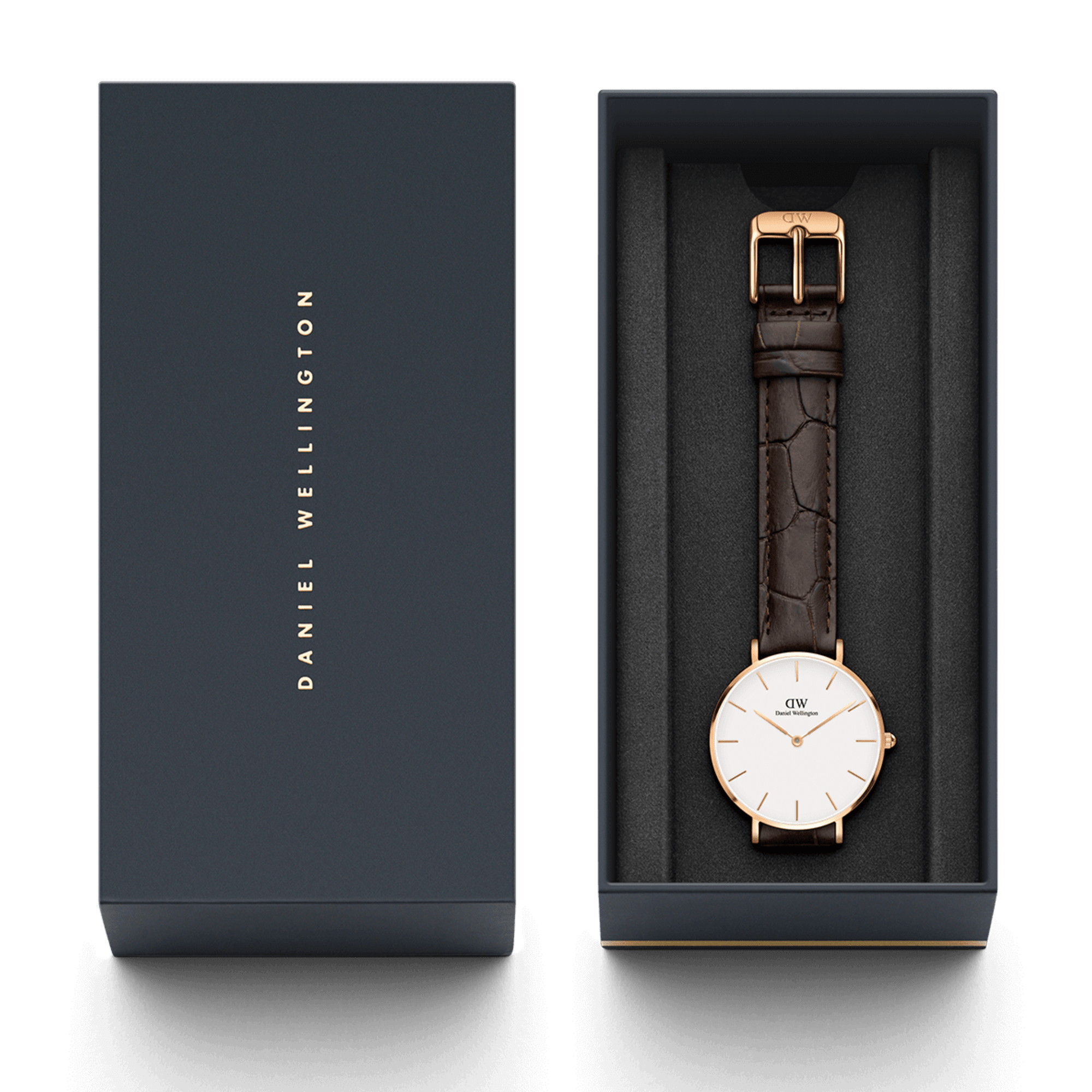 Daniel Wellington Petite 32 York Rose Gold &amp; White Watch