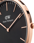 Daniel Wellington Classic 40 Cornwall Rose Gold & Black Watch