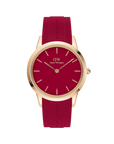 Daniel Wellington Iconic Motion Ruby 40 Rose Gold Red Watch