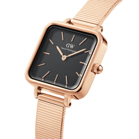 Daniel Wellington Quadro Studio 22x22 Rose Gold & Black Watch