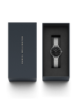 Daniel Wellington Petite 28 Lumine Silver Mother of Pearl Black Watch