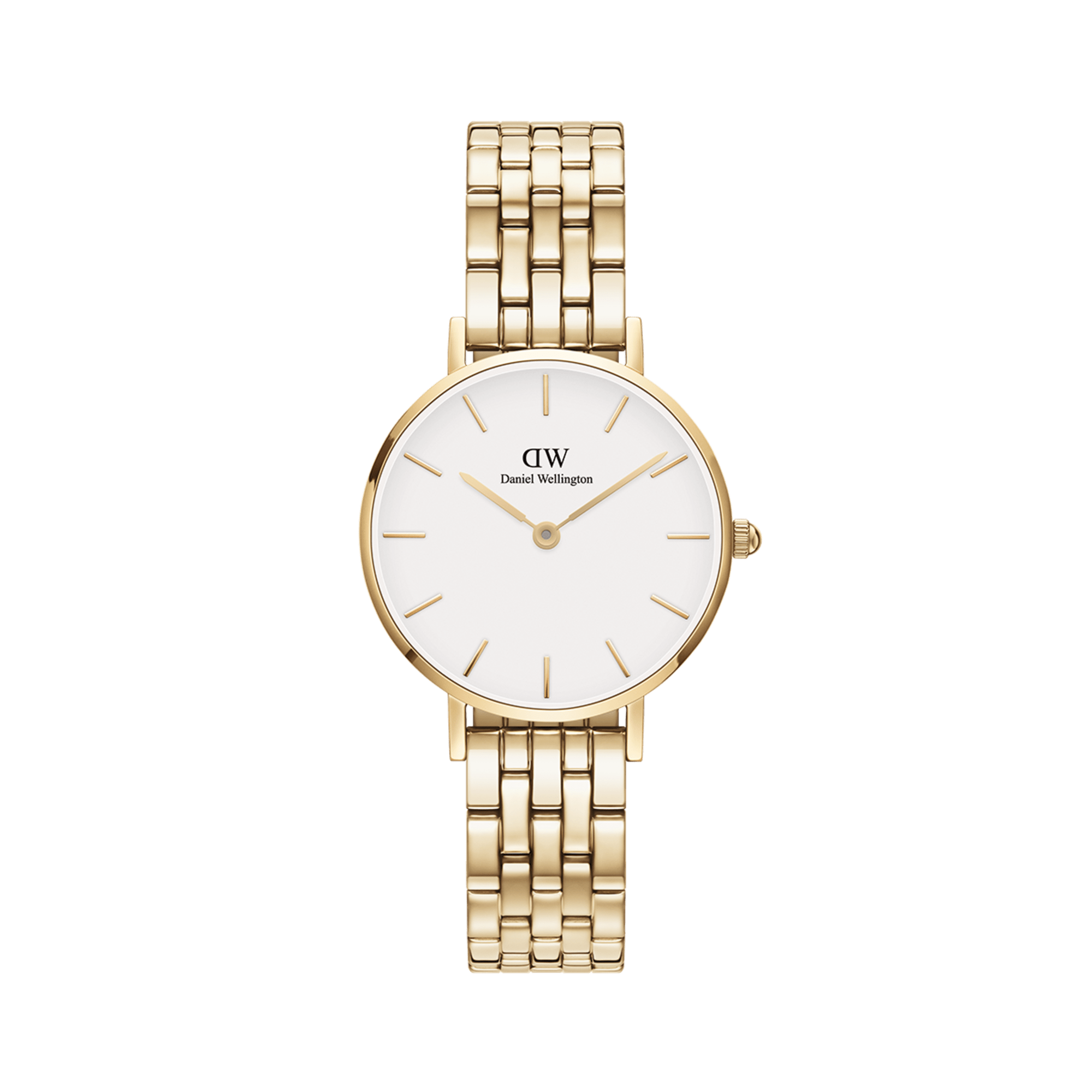 Daniel Wellington Petite 28 5-Link Gold &amp; White Watch