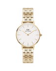 Daniel Wellington Petite 28 5-Link Gold & White Watch