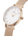 Daniel Wellington Petite 24 Pressed Melrose Rose Gold & White Watch