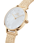 Daniel Wellington Petite 28 Lumine Gold Mother of Pearl White Watch