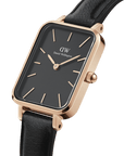 Daniel Wellington Quadro 20X26 Pressed Sheffield Rose Gold & Black Watch