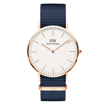 Daniel Wellington Classic 40 Bayswater Rose Gold & White Watch