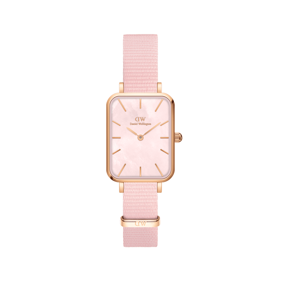 Daniel Wellington Quadro 20X26 Coral Rose Gold Mother of Pearl Watch