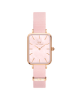 Daniel Wellington Quadro 20X26 Coral Rose Gold Mother of Pearl Watch